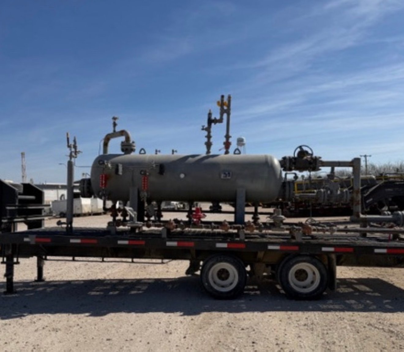 Trailer-mounted 3-phase separator